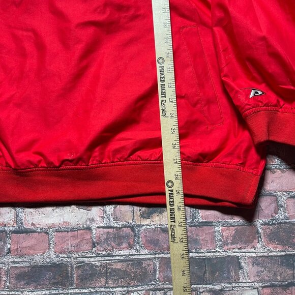 Vintage Wisconsin Badgers Jacket Men's Size 2XL Pro Player Pullover Red Football - Picture 5 of 7